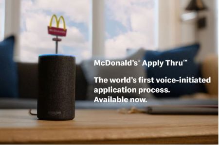 McDonald’s job seekers can “apply” through Alexa and Google.